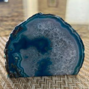 Crystal Geode Blue and Teal Small
